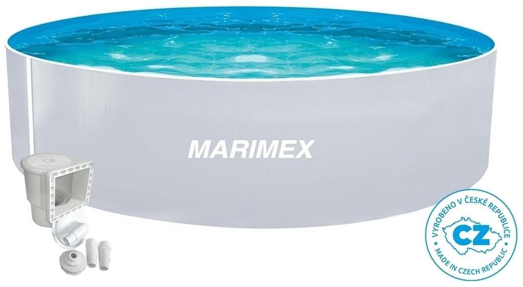 MARIMEX Orlando 3,66 x 0,91m, +szkimmer, fehér motívum Medence