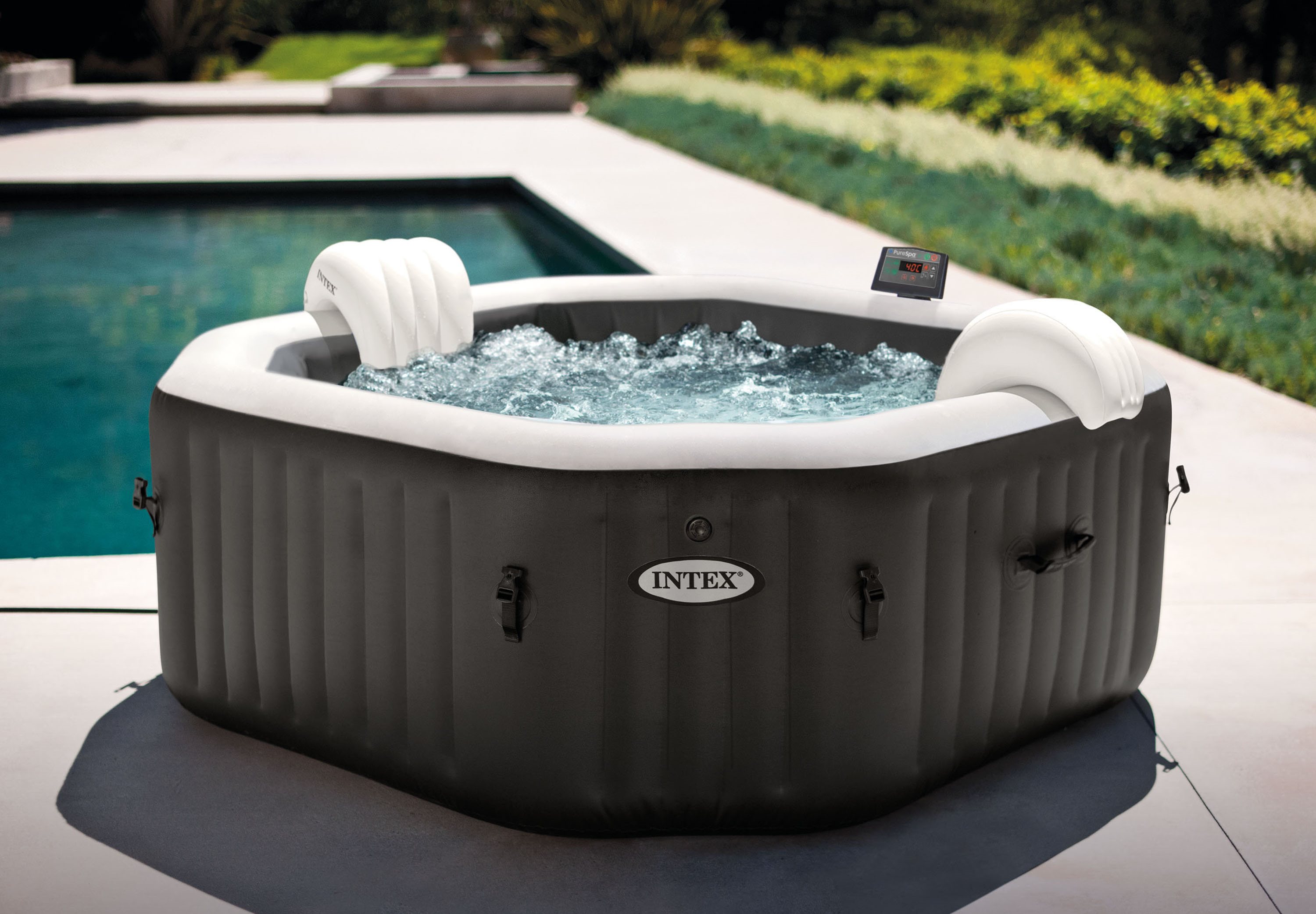 Intex Bazén vírivý nafukovací Pure Spa – Jet & Bubble Deluxe HWS –...