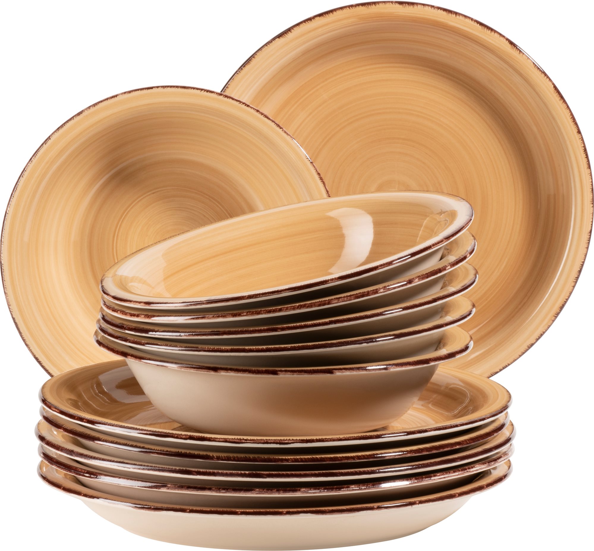 Mäser BEIGE LUMACA Étkészlet 12 db Étkészlet