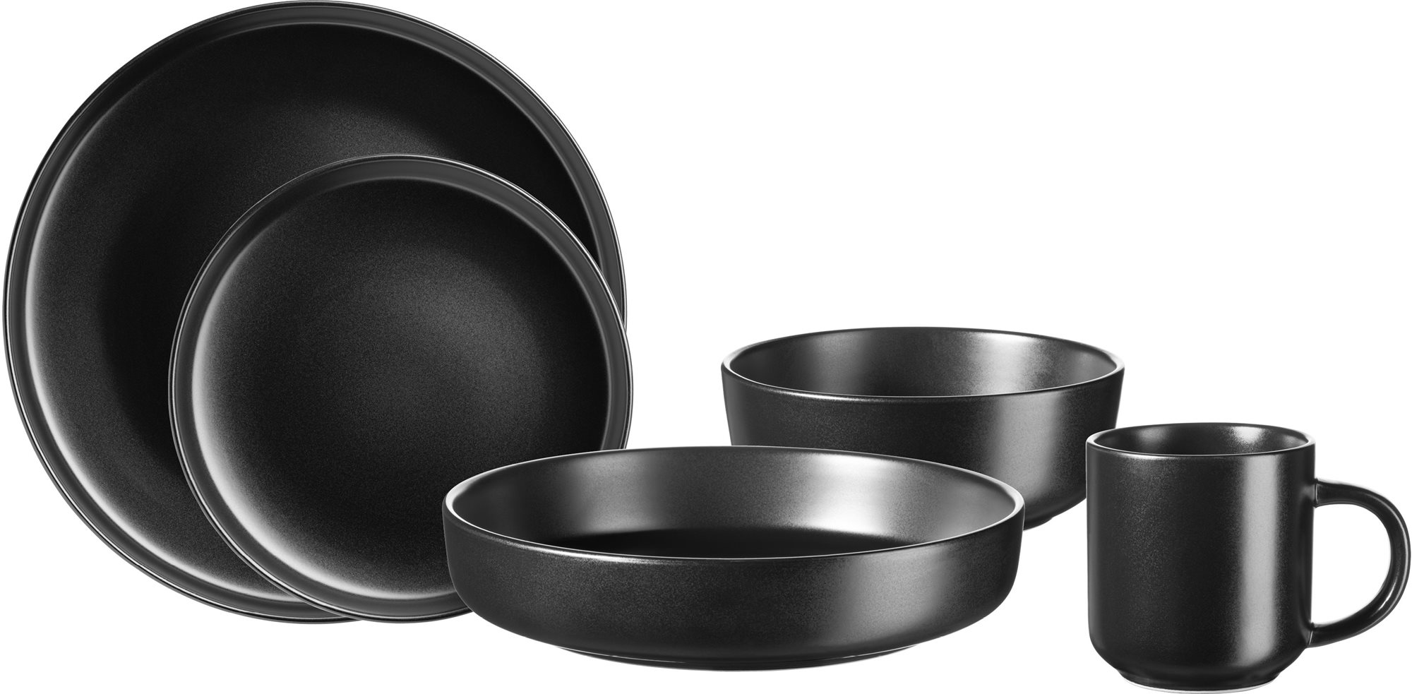 Mäser BLACK MAT ALENIA Speiseset 10-tlg Tafelservice