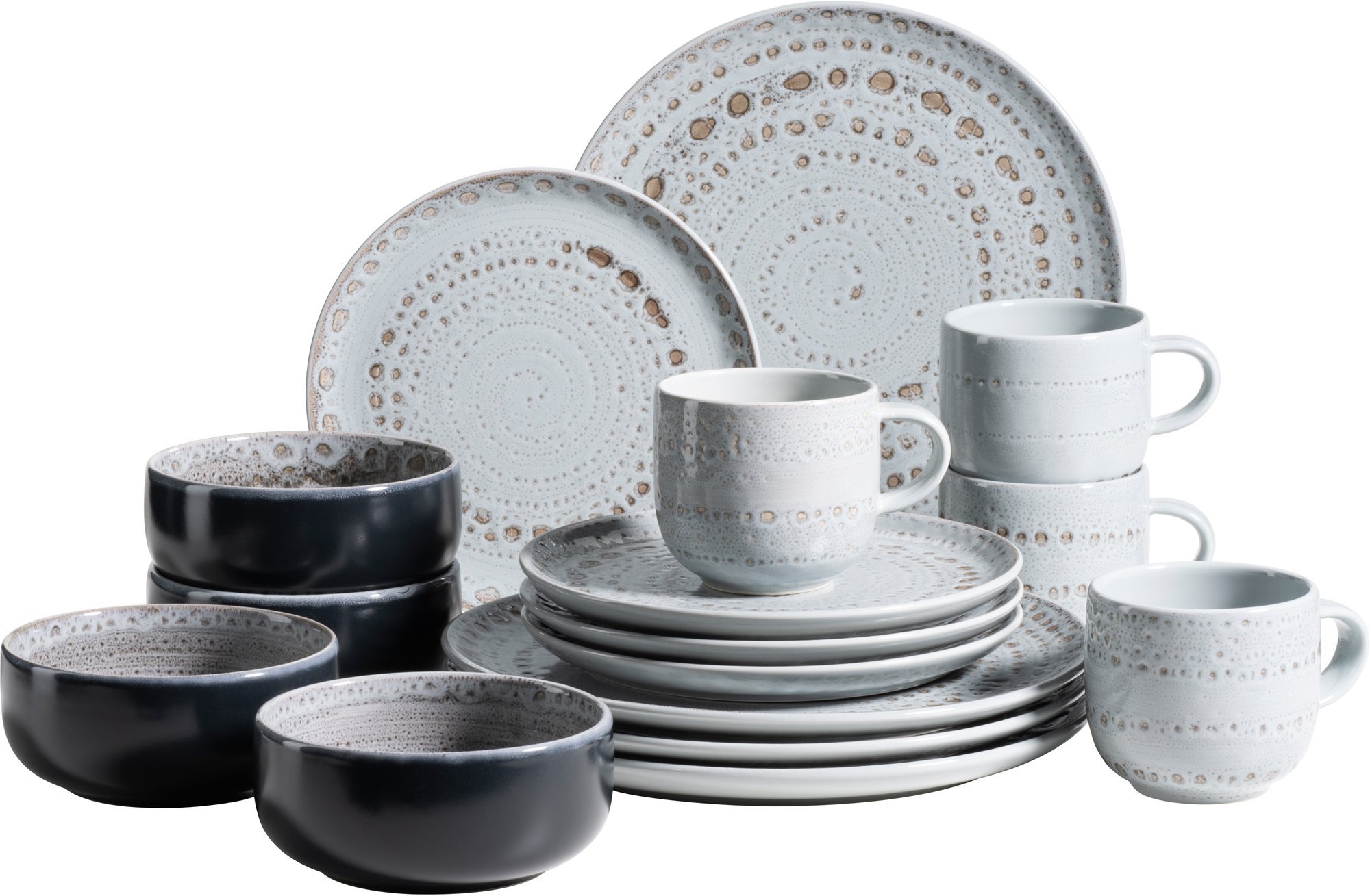 Mäser SPICY MARKET Tafelservice 16-teilig blau Tafelservice