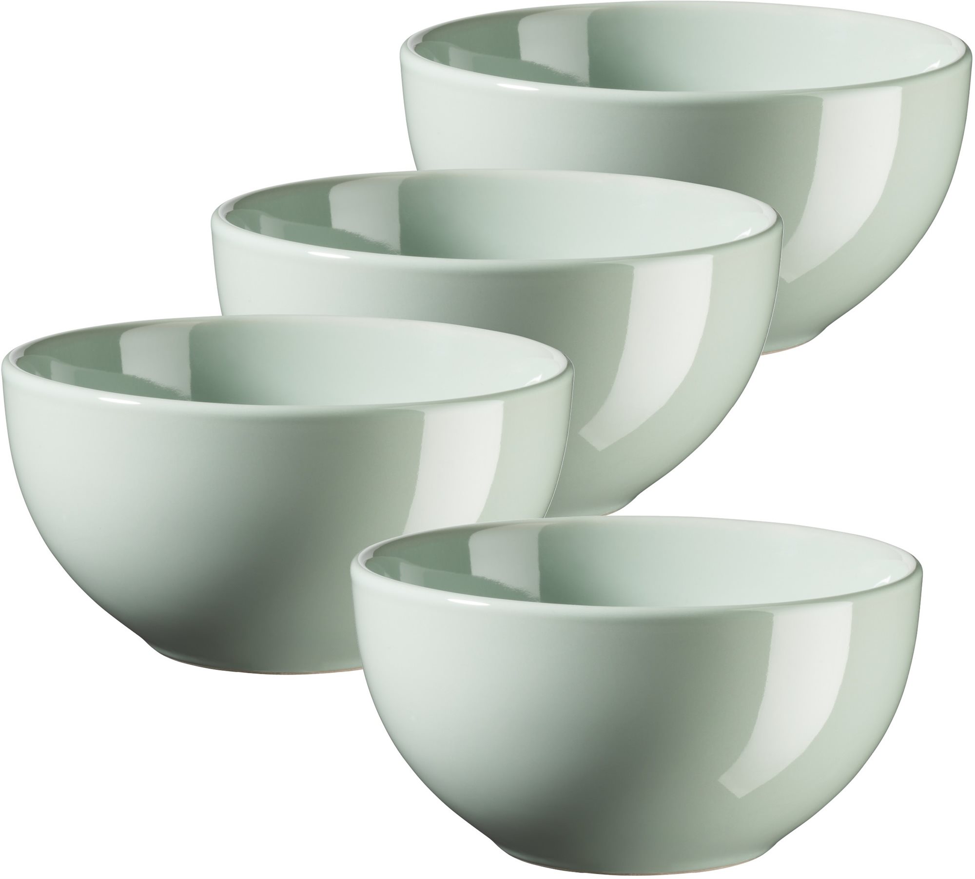 Mäser Schalen-Set 14×7,5 cm 4 Stück HUMAN AURA GREEN INODA...