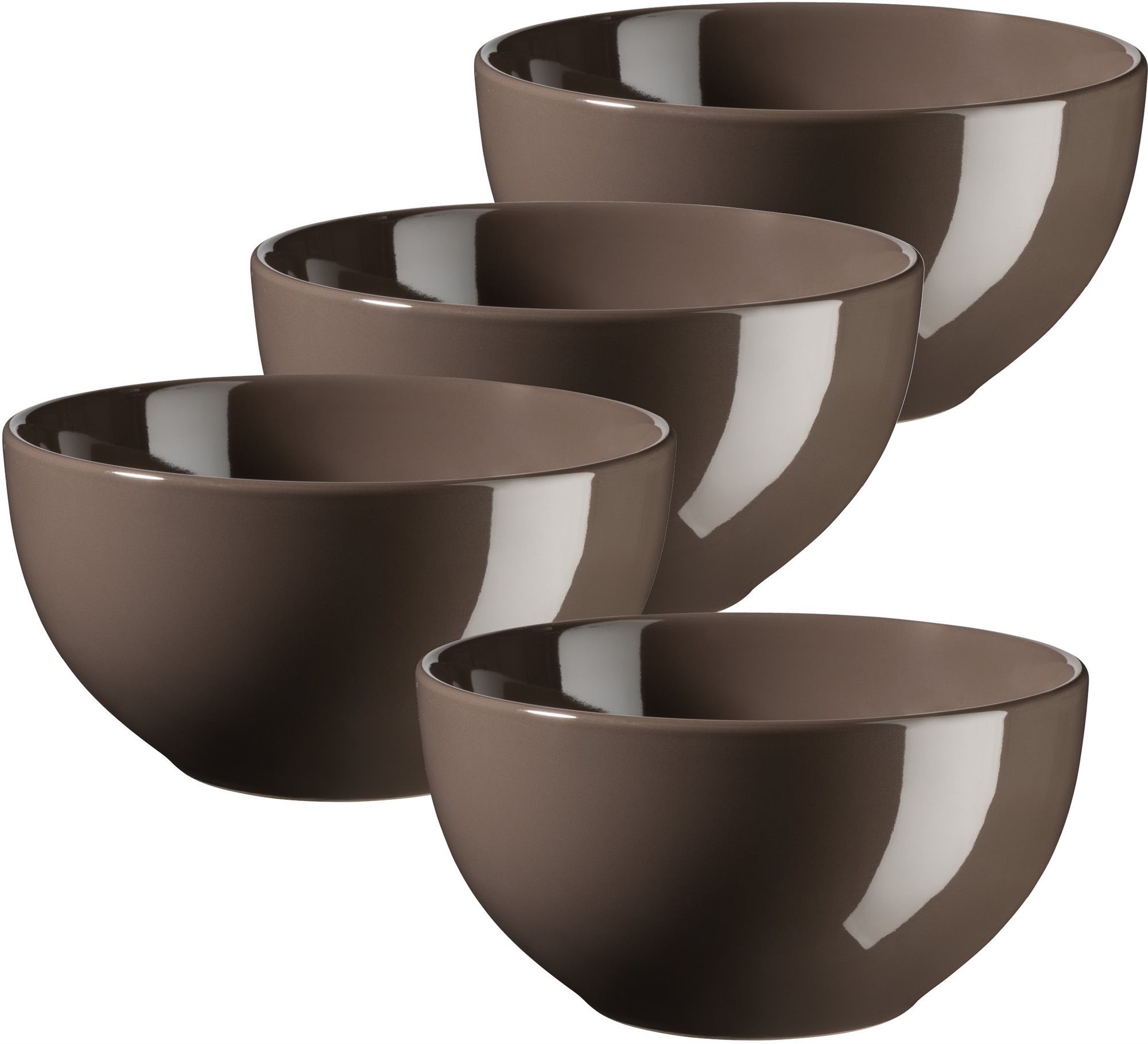 Mäser Schalen-Set 14×7,5 cm 4 Stück AUTUMN FOLIAGE GREY INODA...