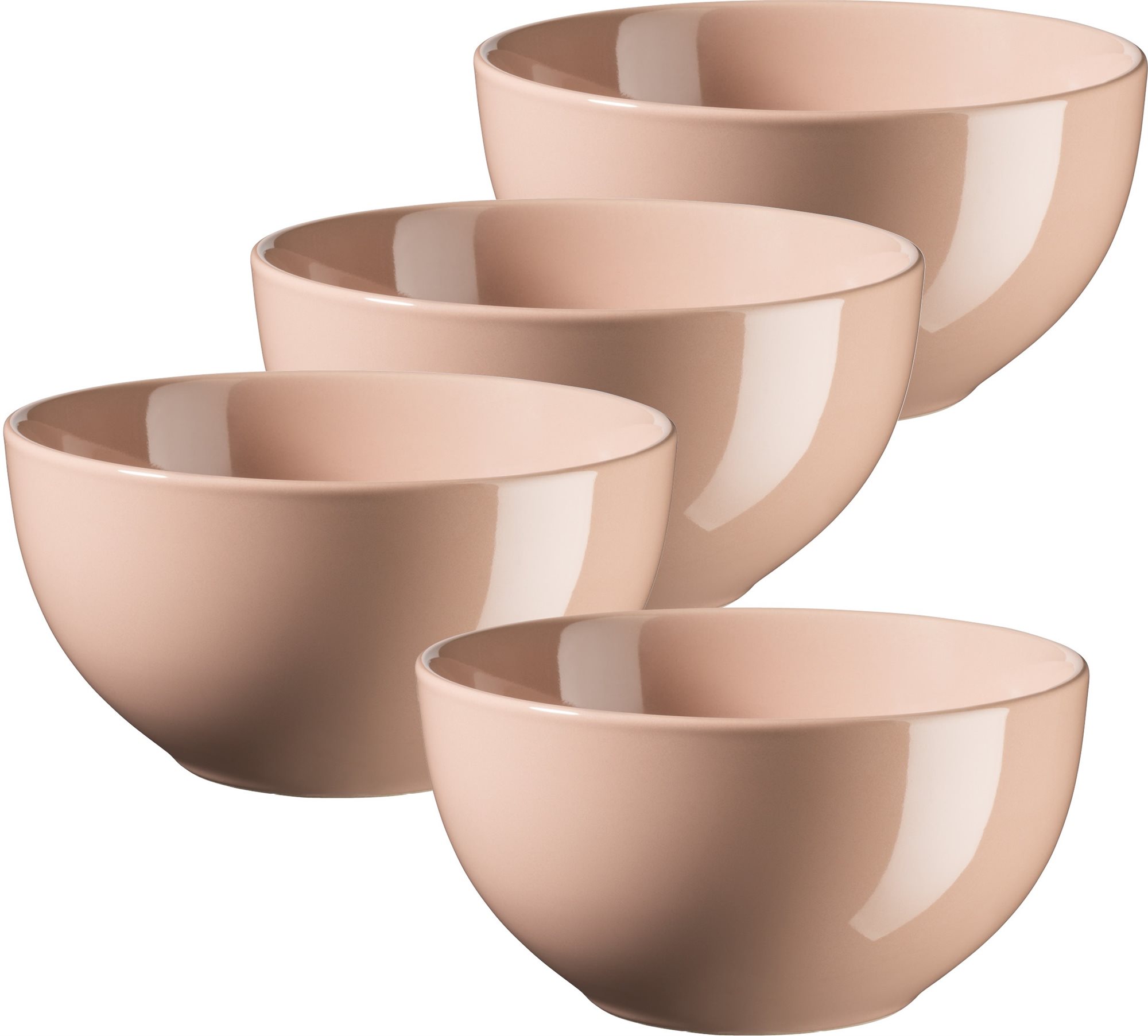 Mäser Schalen-Set 14×7,5 cm 4 Stück AUTUMN FOLIAGE ALT ROSA INODA...