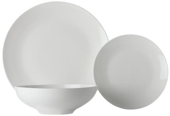 Maxwell & Williams Étkezőgarnitúra 12 db FEHÉR BASIC Étkészlet