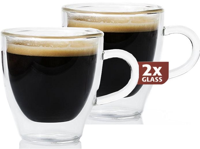 Maxxo Thermogläser Ristretto DG810 - 2 Stück Glas