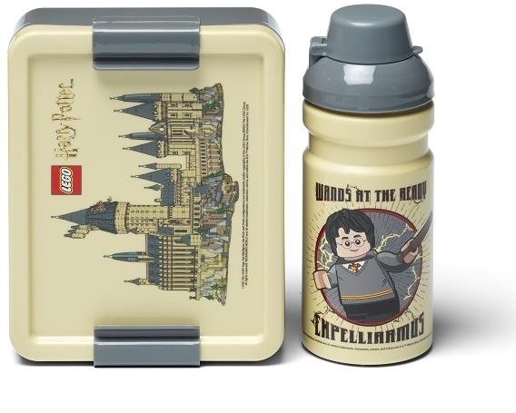 LEGO Harry Potter svačinový set (láhev a box) Bradavice Svačinový box