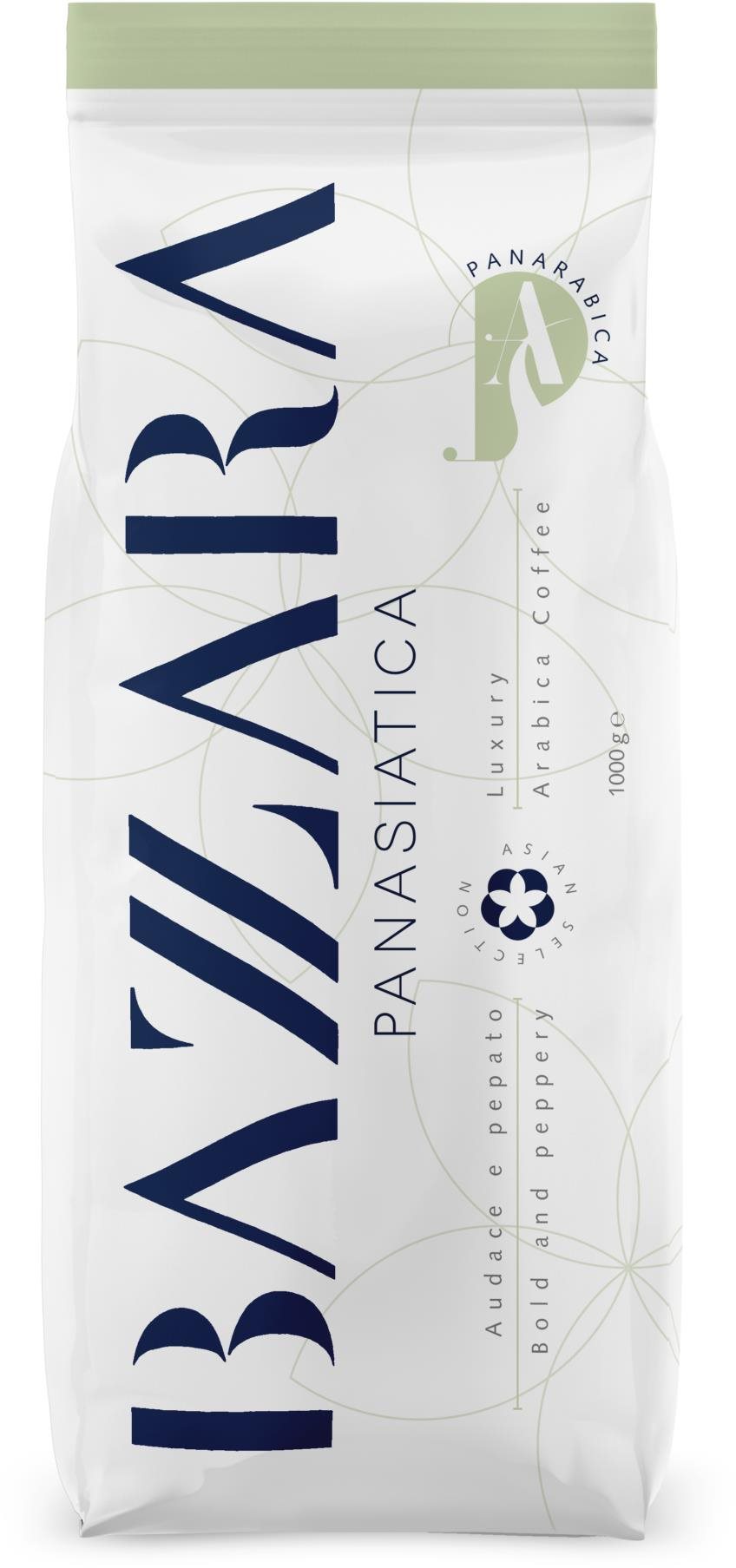 BAZZARA Panasiatic 1000 g, zrnková Káva