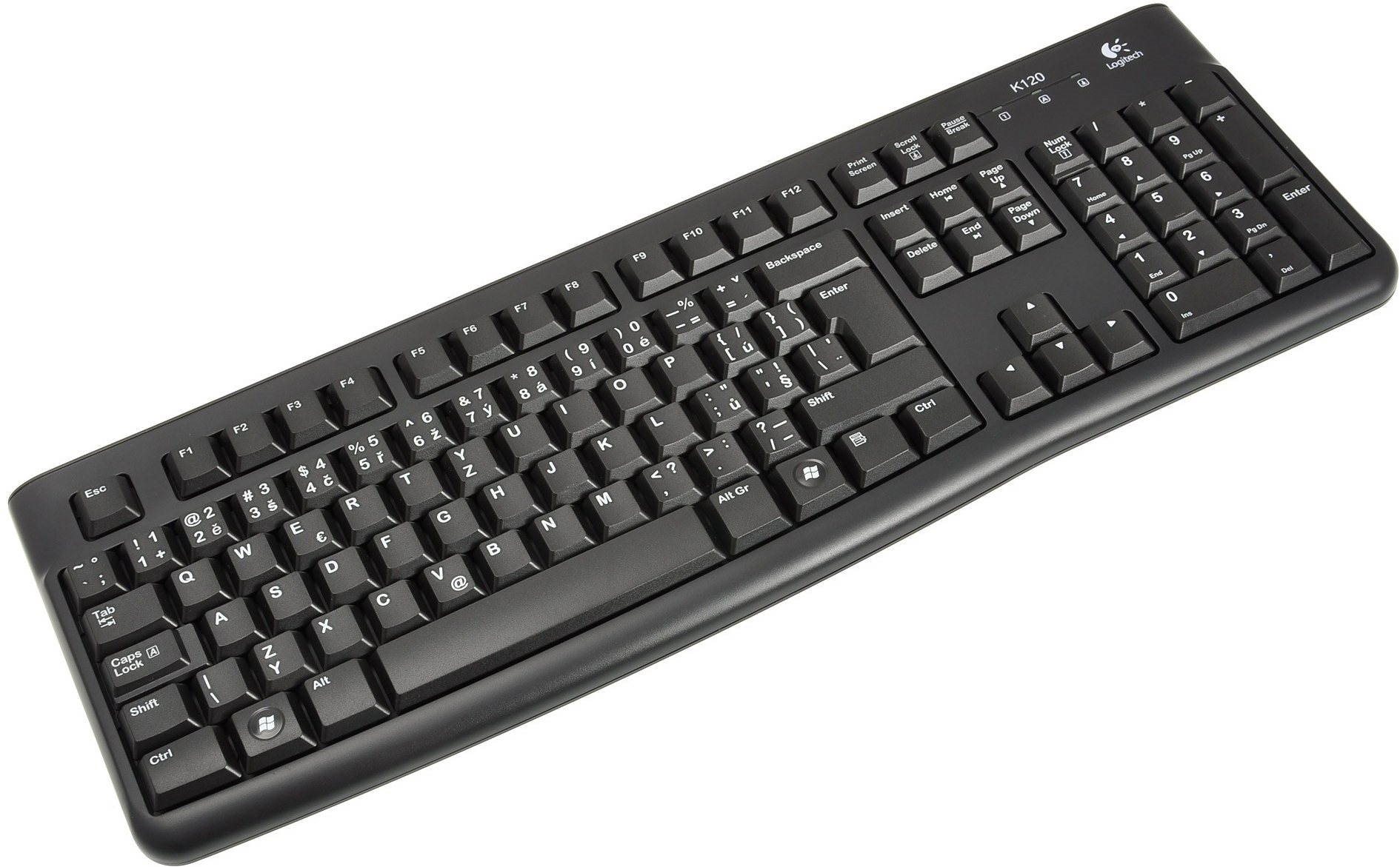 Logitech Keyboard K120 OEM CZ/SK Klávesnica