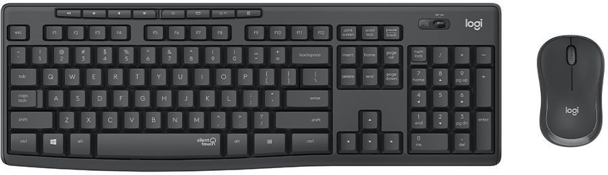 Logitech Wireless Combo MK295, graphite (US INT) Set klávesnice a...
