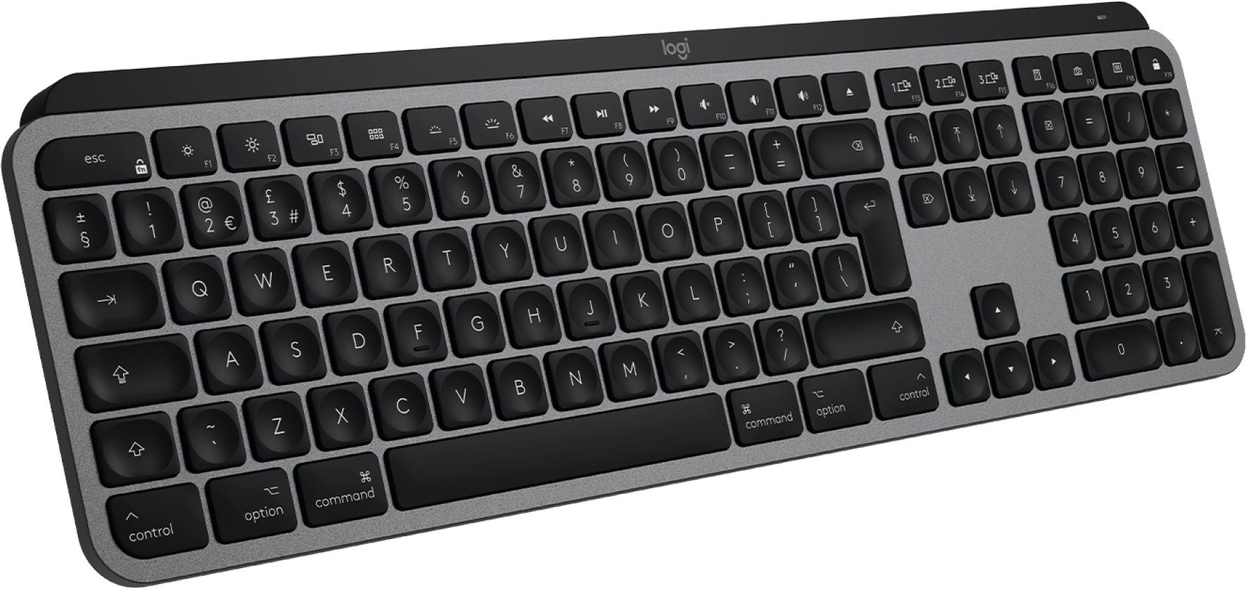 Logitech MX Keys Mac kompatibilis, US INTL Billentyűzet