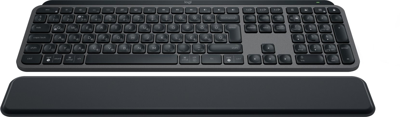 Logitech MX Keys S Plus Graphite - US INTL Billentyűzet