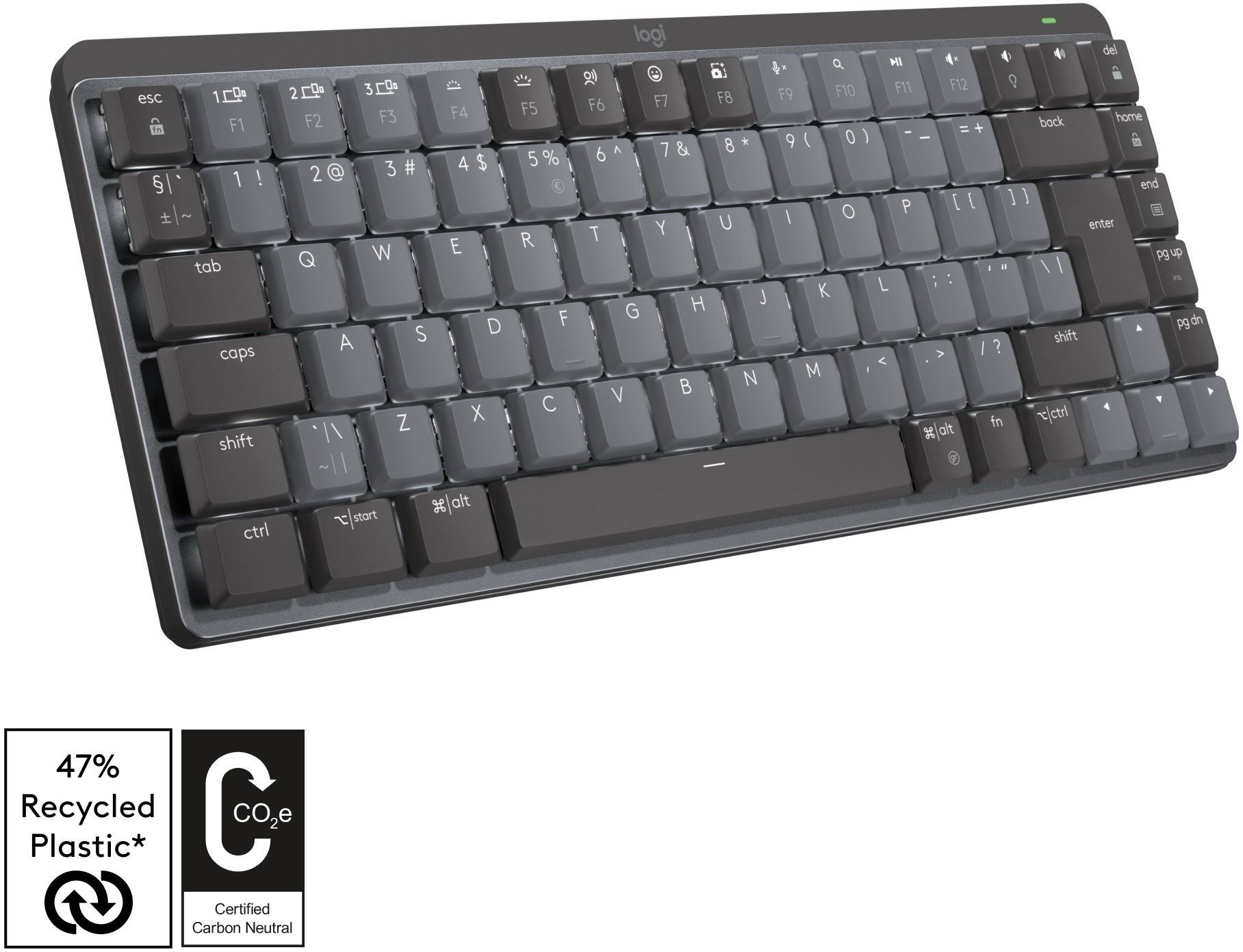 Logitech MX Mini Mechanical Graphite - US INTL Tastatur
