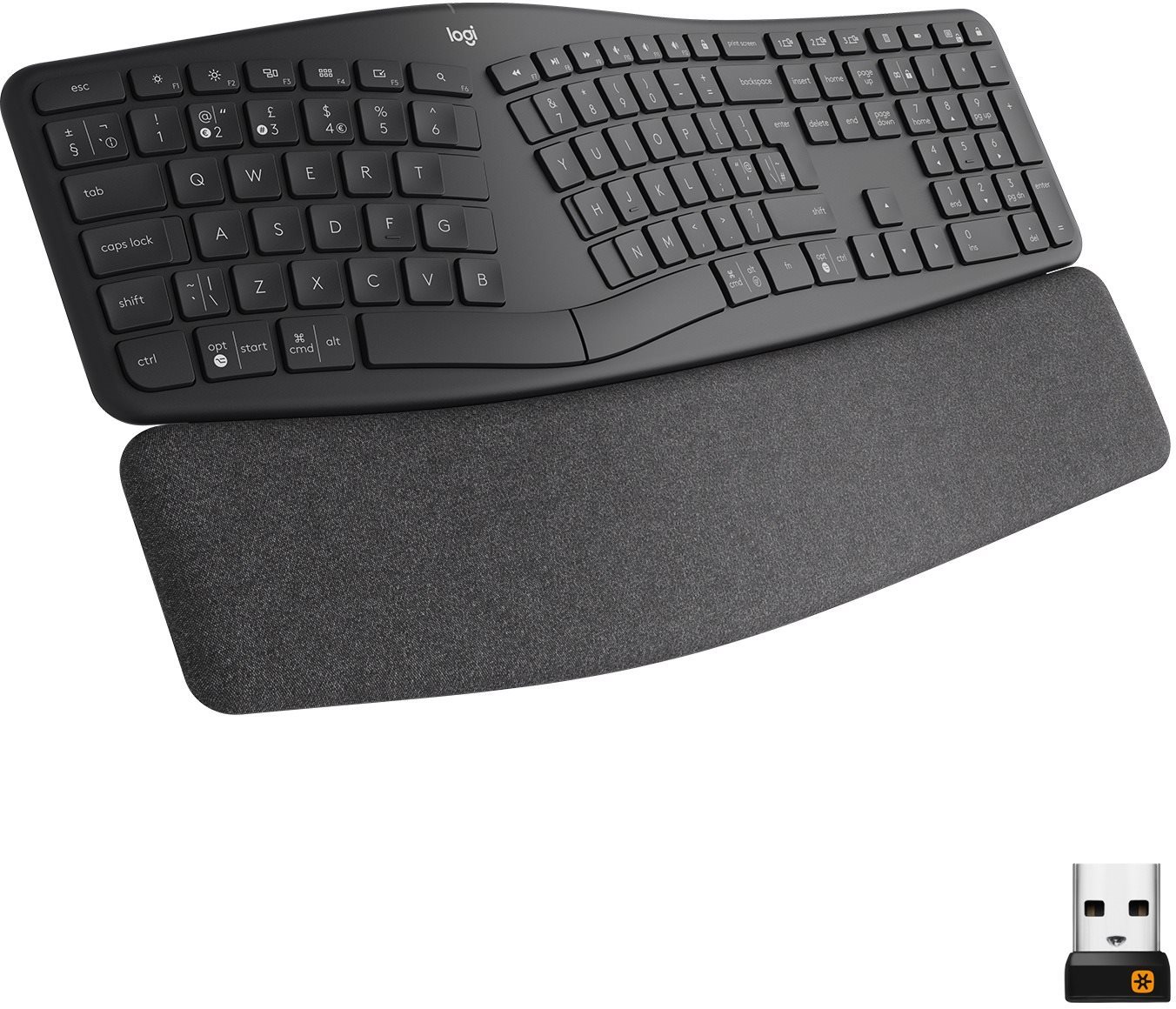 Logitech Ergo K860 Wireless Split Keyboard - HU (lézerezett)...