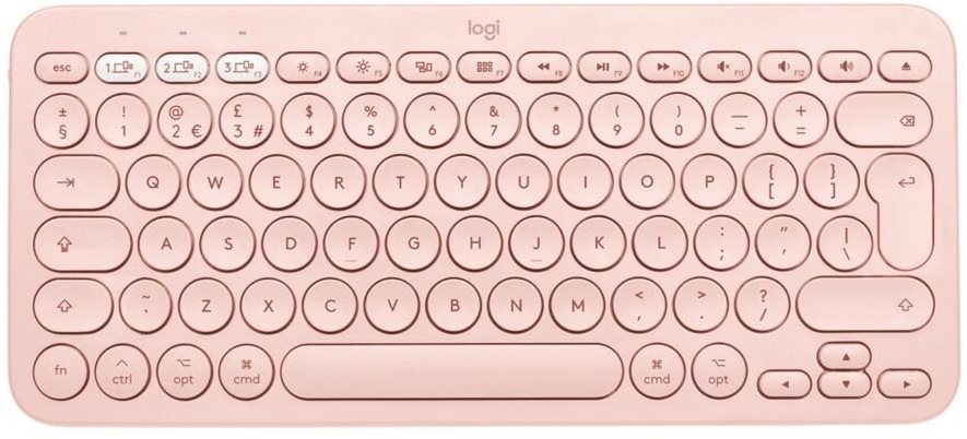 Logitech Bluetooth Multi-Device Keyboard K380 for Mac, Pink - UK...