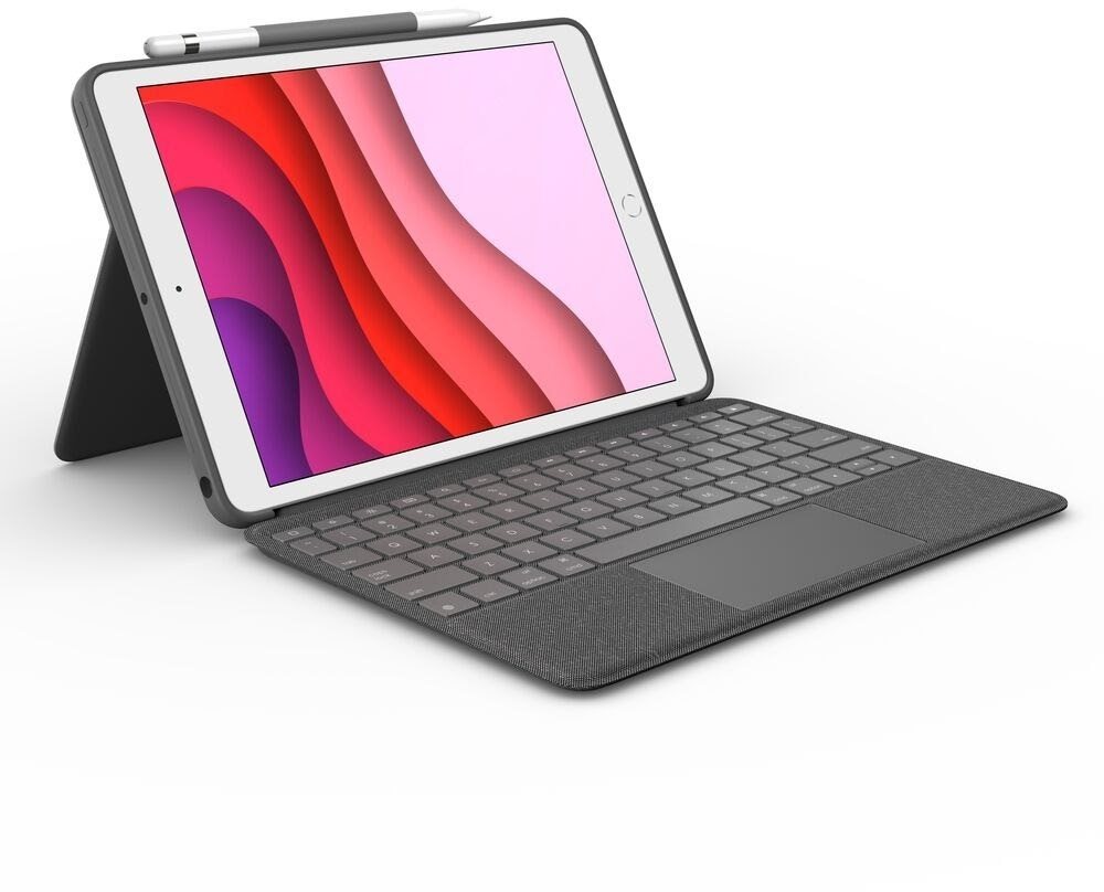 Logitech Combo Touch for iPad (7th, 8th and 9th gen.) - UK Keyboard