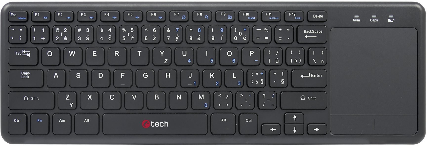 C-TECH WLTK-01 CZ/SK čierna Klávesnica