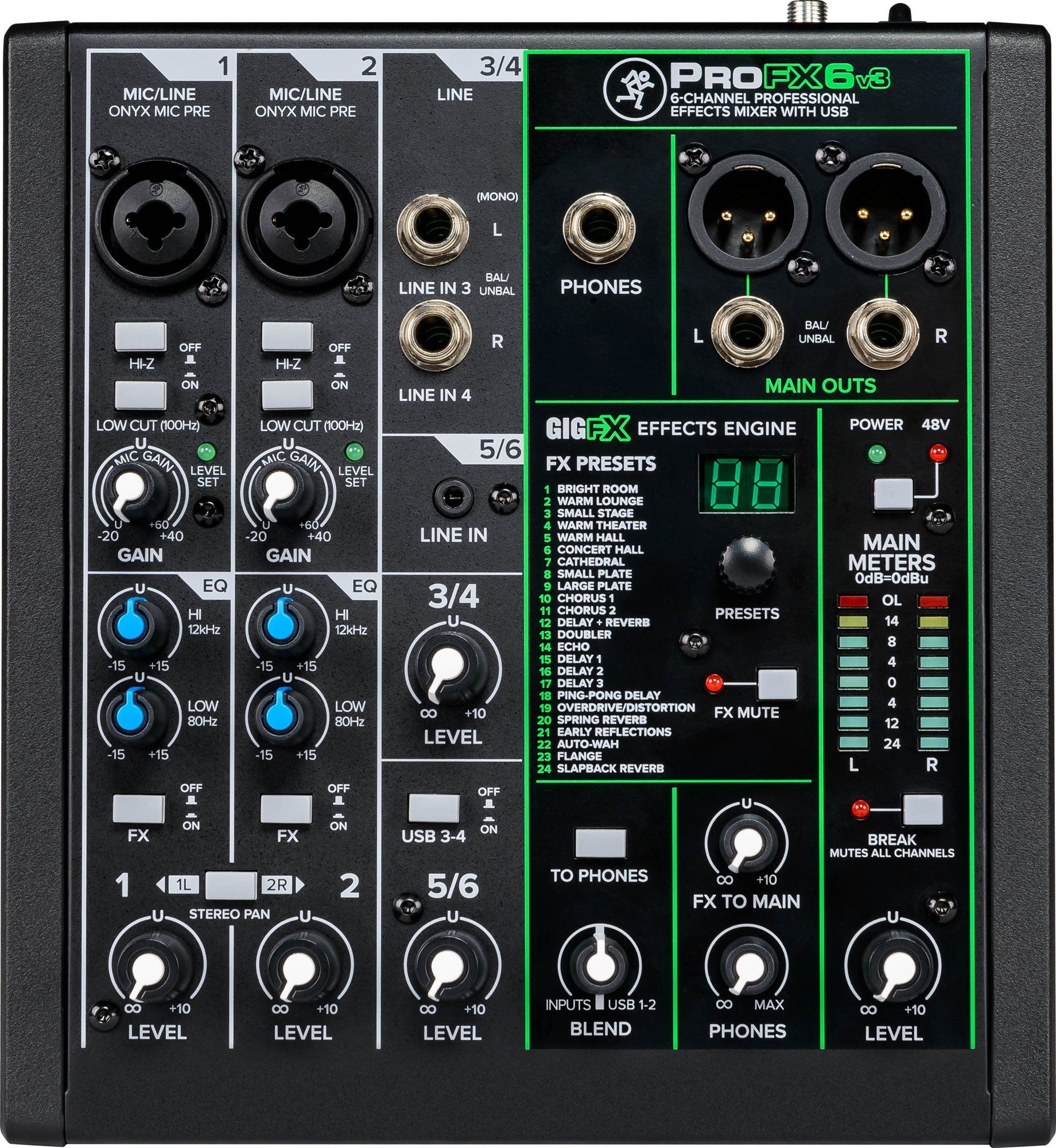 MACKIE ProFX6v3 Mischpult Mischpult