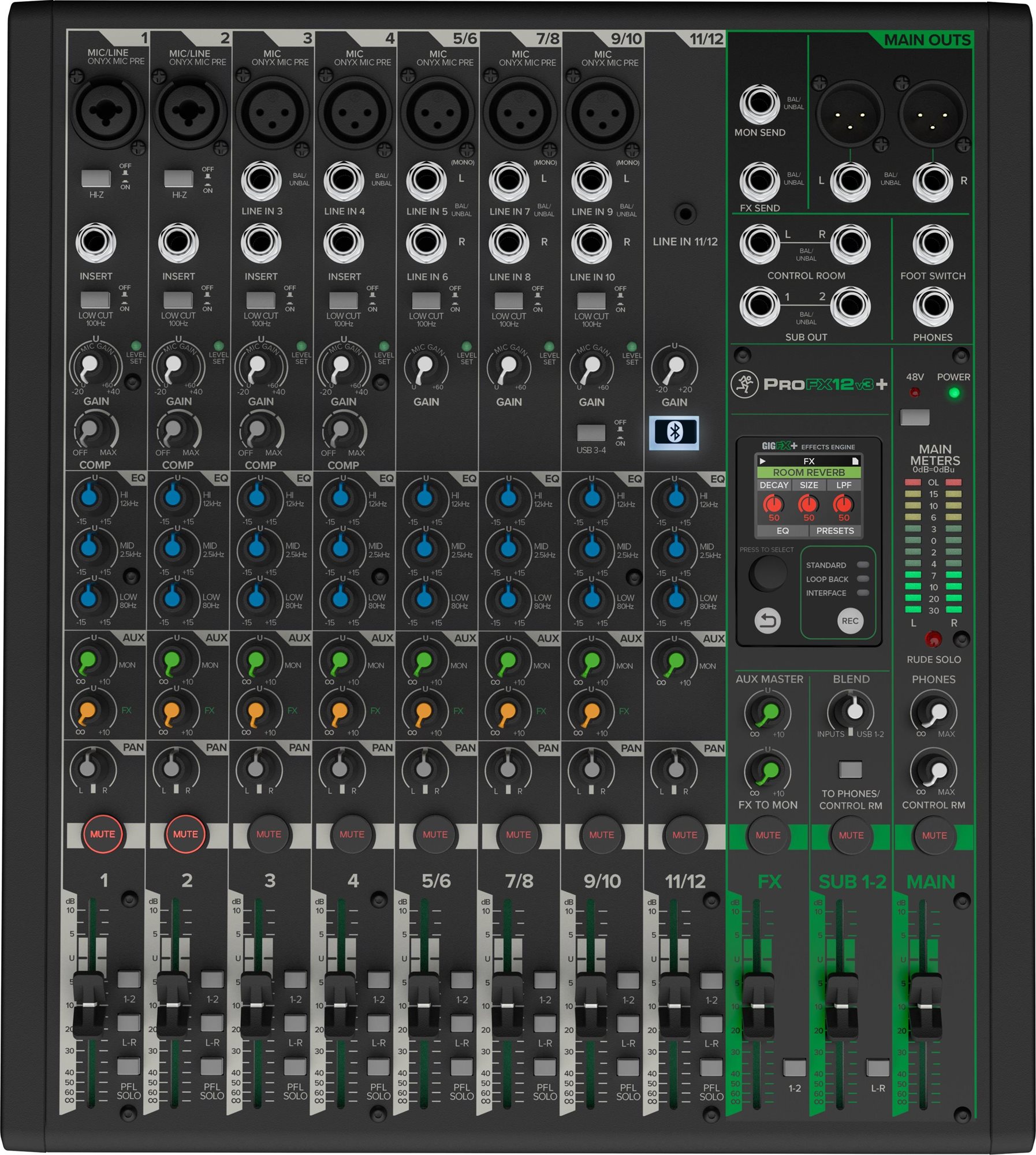 MACKIE ProFX12v3+ Keverőpult