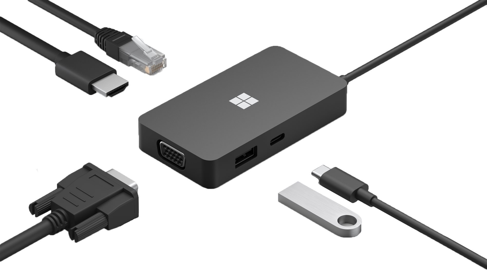 Microsoft USB-C Travel Hub Port-Replikator