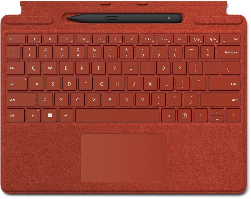 Microsoft Surface  Pro X/Pro 8/Pro 9 Signature Keyboard + Pen Poppy...