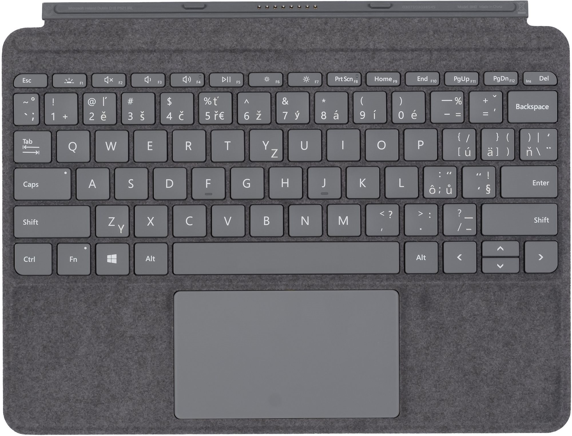 Microsoft Surface Go Type Cover Charcoal CZ/SK Klávesnica