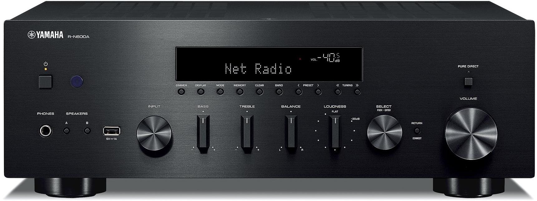 YAMAHA R-N600A black AV receiver