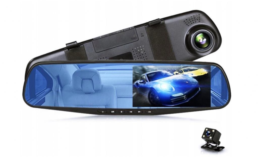 Leventi Zpětné zrcátko s couvací kamerou DVR Full HD 2v1 Cúvacia...