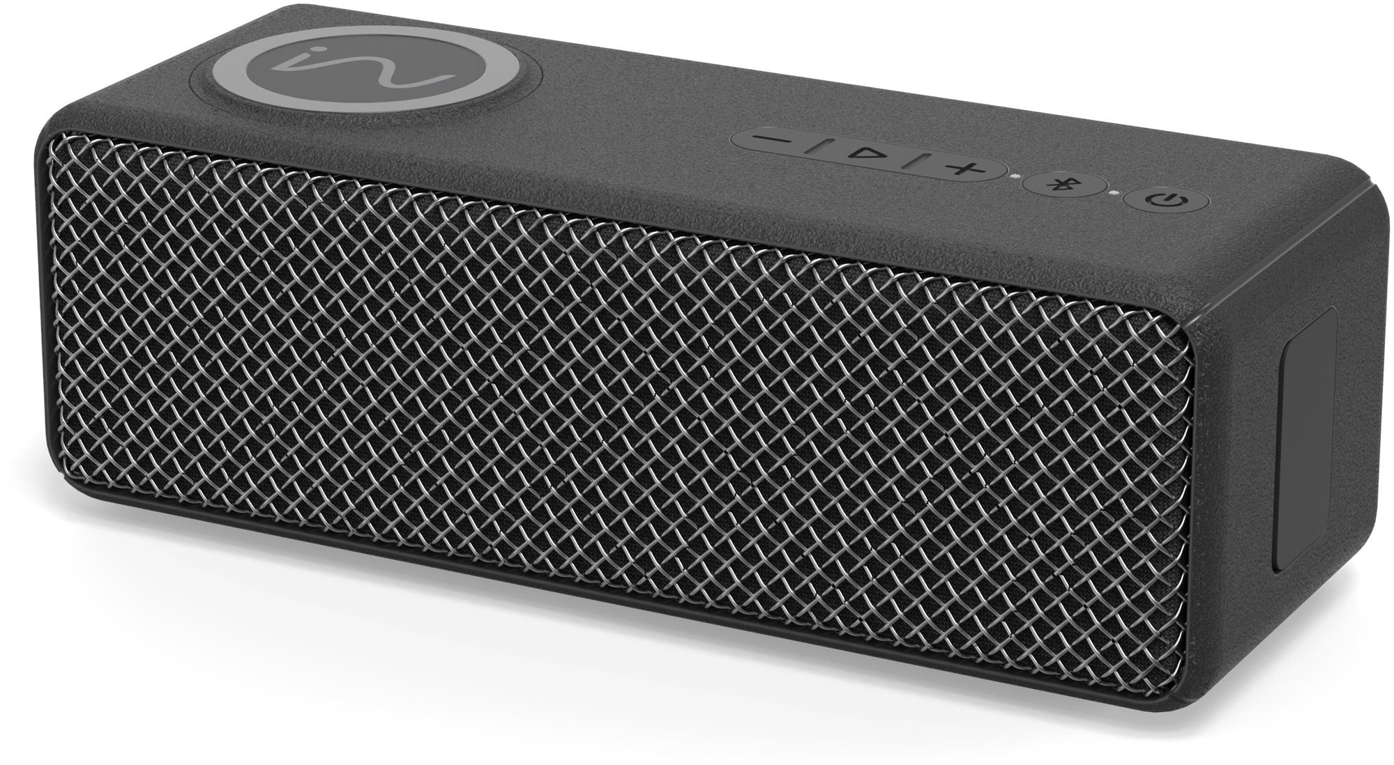Intezze BRIQ – sivé logo Bluetooth reproduktor