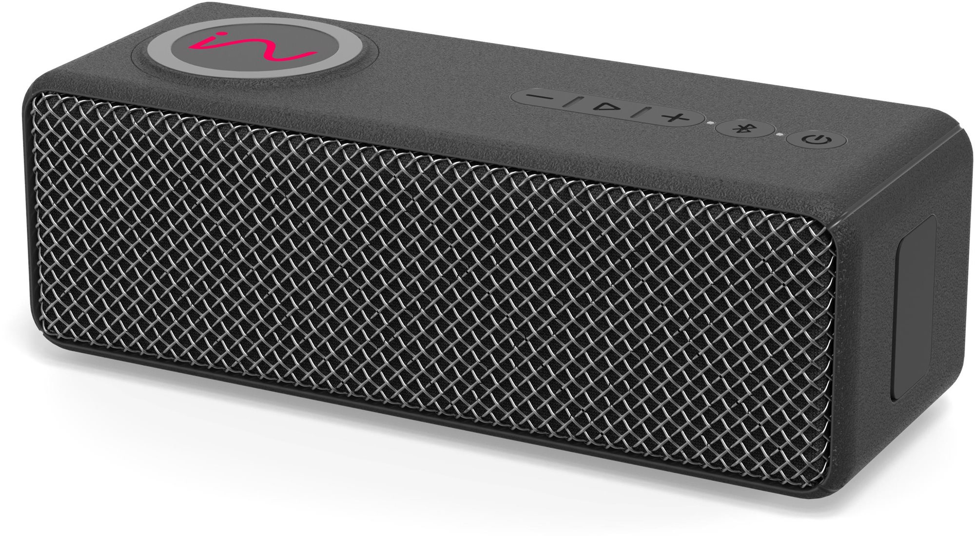Intezze BRIQ – ružové logo Bluetooth reproduktor