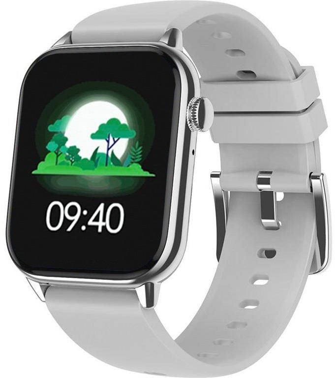 Madvell Pulsar strieborná so silikónovým remienkom Smart hodinky