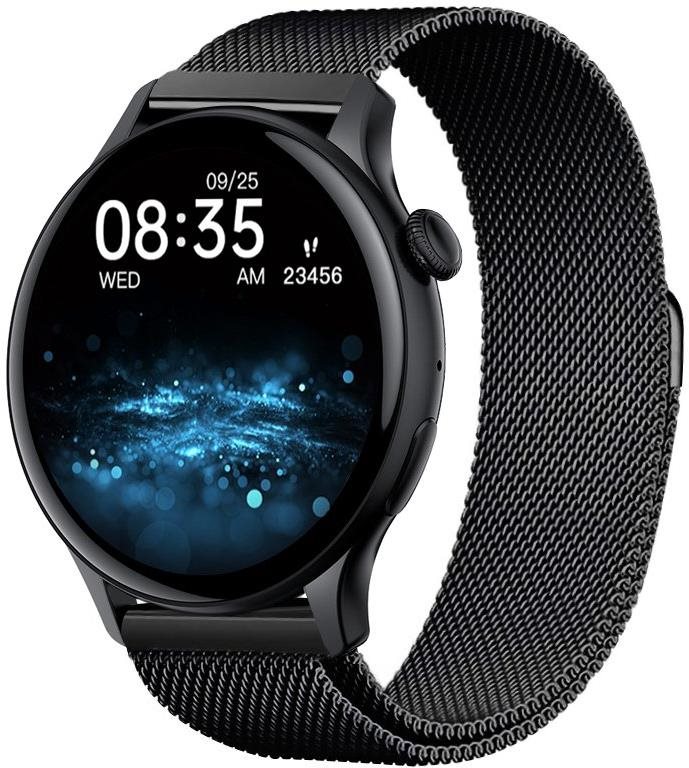 Madvell Talon čierna  s kovovým remienkom Milánsky ťah Smart hodinky