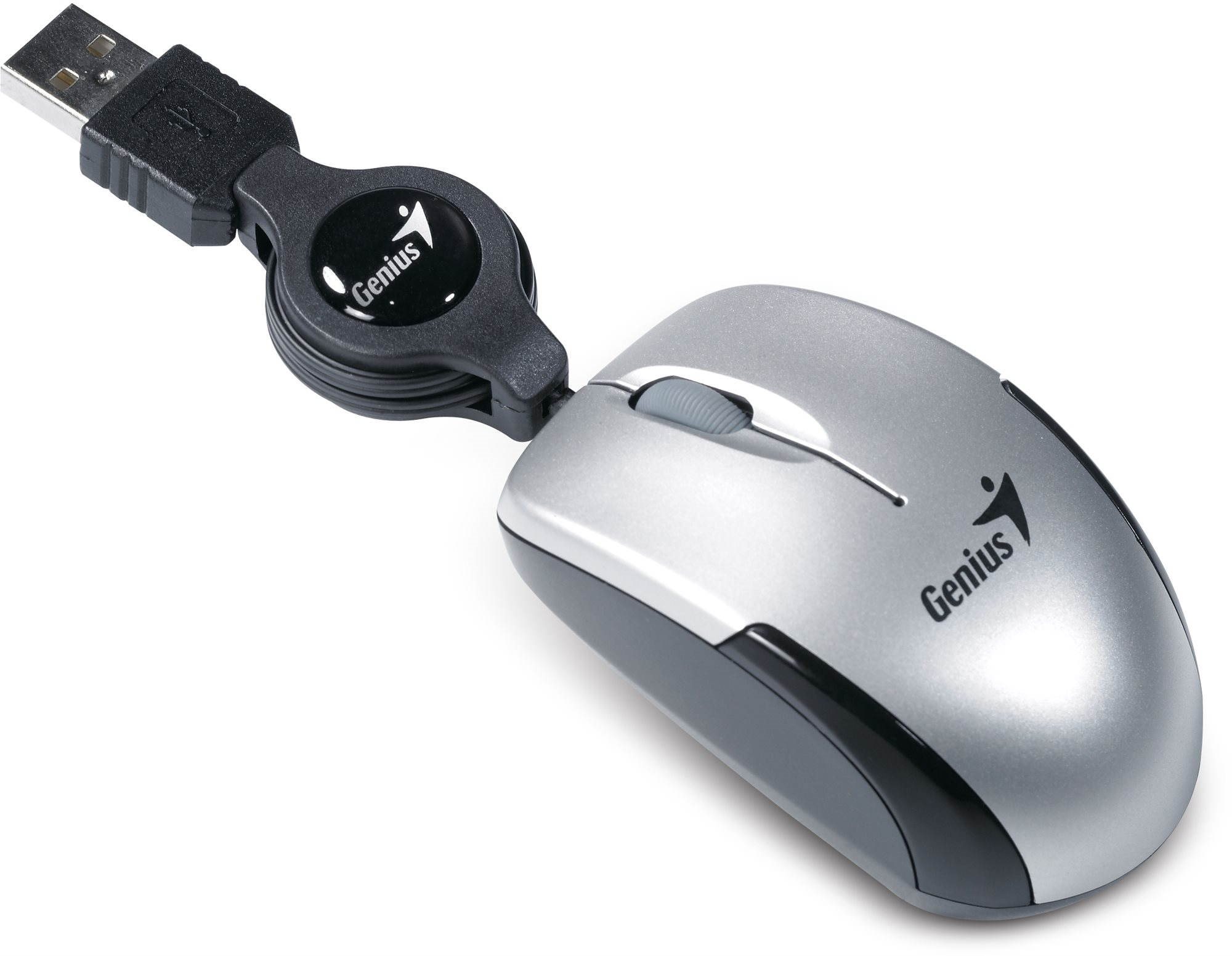 Genius micro Traveler V2 strieborná Myš