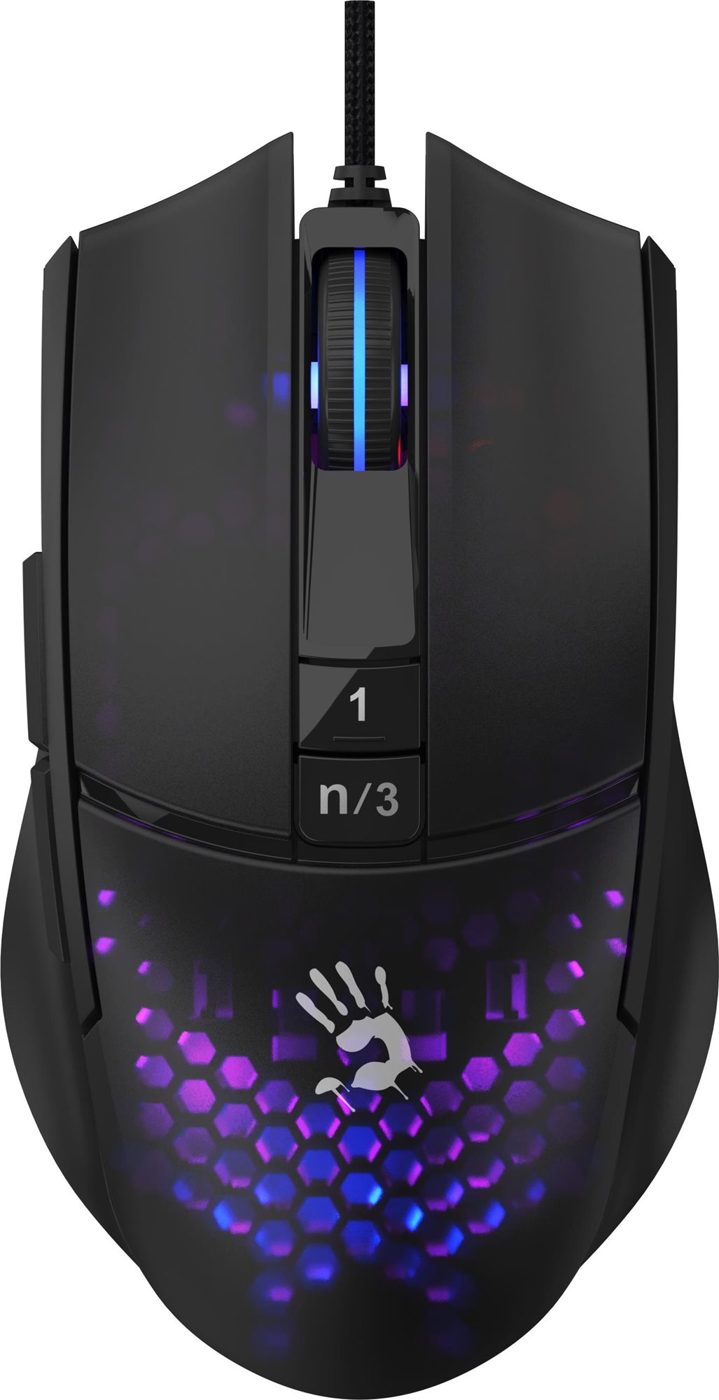 A4tech Bloody L65 Max Honeycomb, fekete Gamer egér