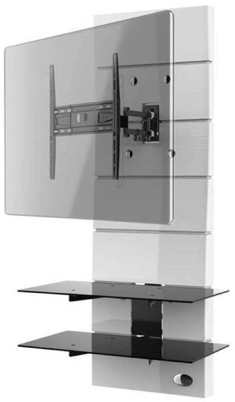Meliconi Ghost Design 3500 Matt Bianco TV-Halterung