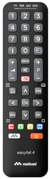 Meliconi 808060 EASYTEL 4 Univerzálny Diaľkové ovládanie