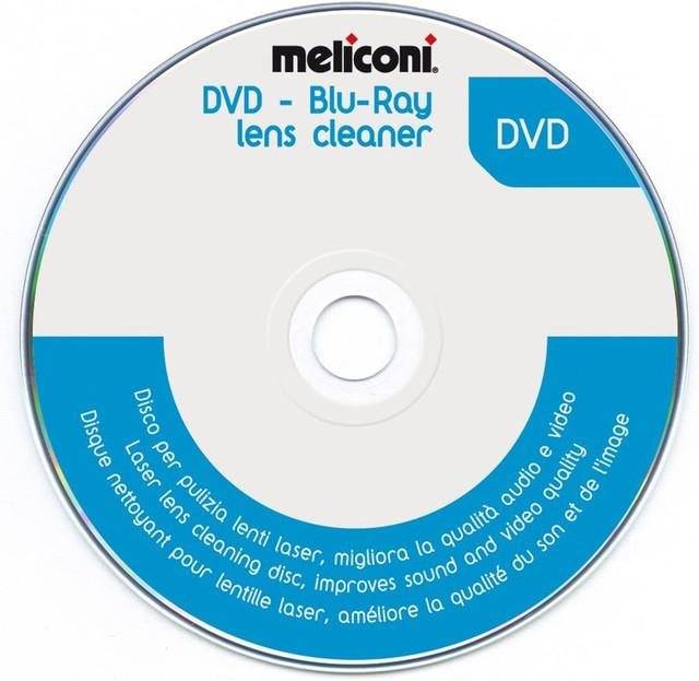 Meliconi 621012 Reinigungs-DVD für Laserlinse bei DVD Reinigungs-CD