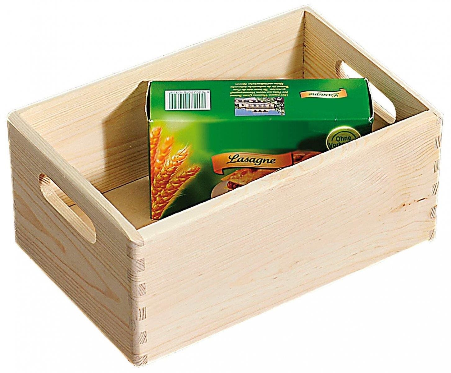 Kesper Viacúčelová drevená debnička 30 × 20 × 14 cm Úložný box