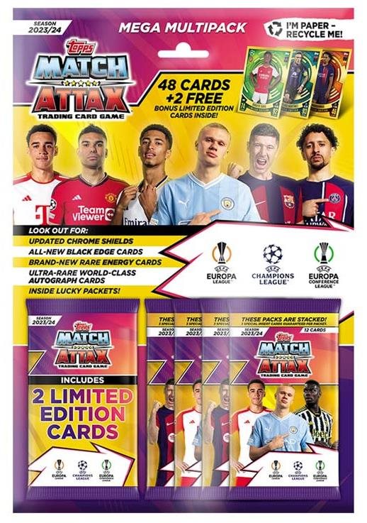 Topps Mega multipack kariet CHAMPIONS LEAGUE 2023/24 Zberateľské...