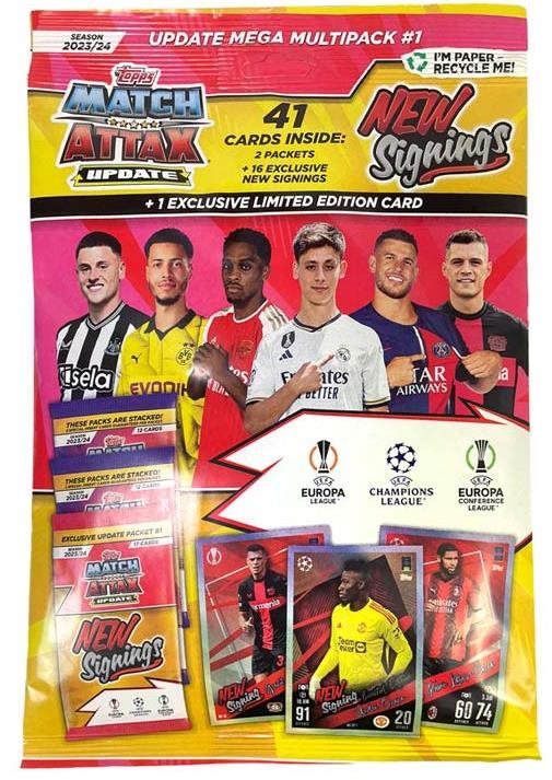 Topps Multipack kariet CHAMPIONS LEAGUE 2023/24 Update 1...
