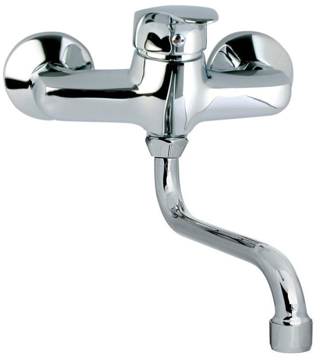Mereo Dřezová nástěnná baterie , 100 mm, s ramínkem trubkovým o 18...