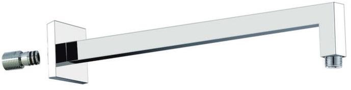 MEREO Rameno hranaté zo steny, 330 mm, 25 × 25mm, mosadz Sprchový set