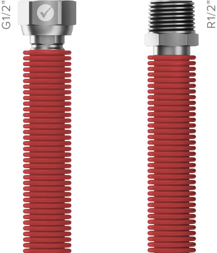 MERABELL Aqua Flexi tömlő R1/2"-G1/2" piros Bekötőcső