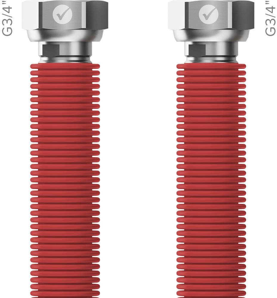 MERABELL Aqua Flexi tömlő G3/4"-G3/4" piros Bekötőcső