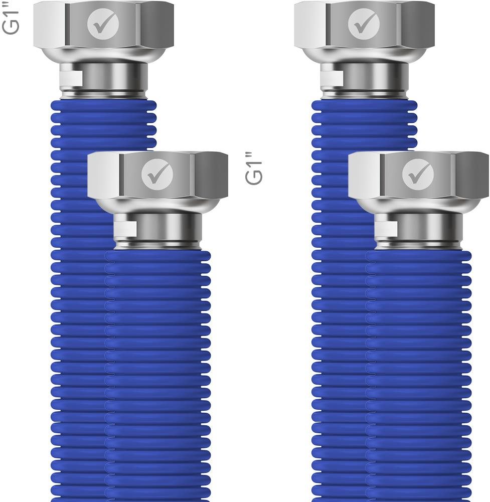 MERABELL Prietoková sada Aqua Flexi G1"-G1" 2 ks Prívodná hadica