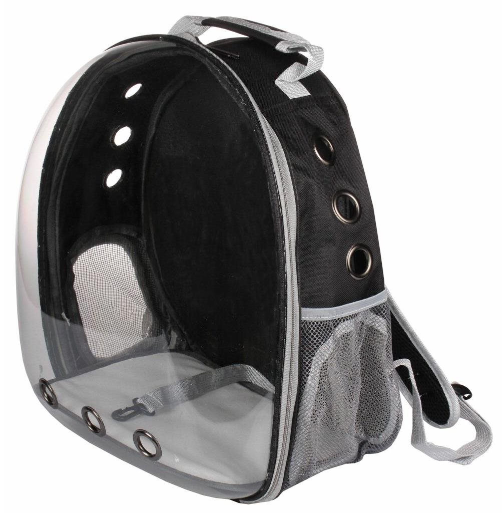 Merco Petbag Transparent čierna Batoh pre psa