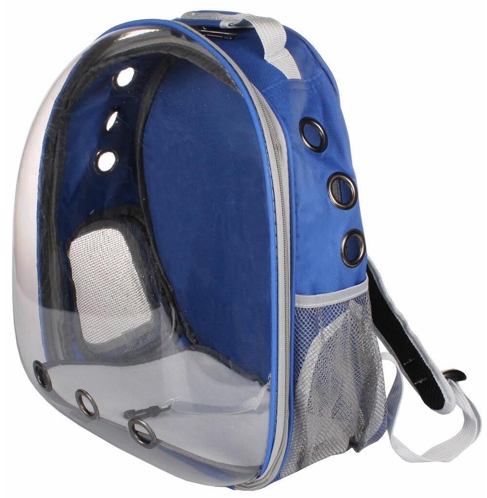 Merco Petbag Transparent tmavomodrá Batoh pre psa