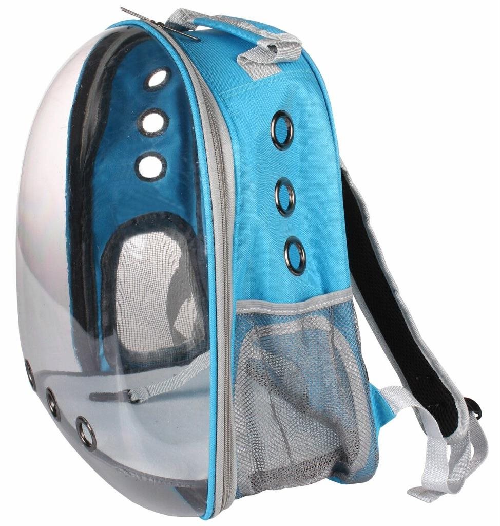 Merco Petbag Transparent svetlomodrá Batoh pre psa