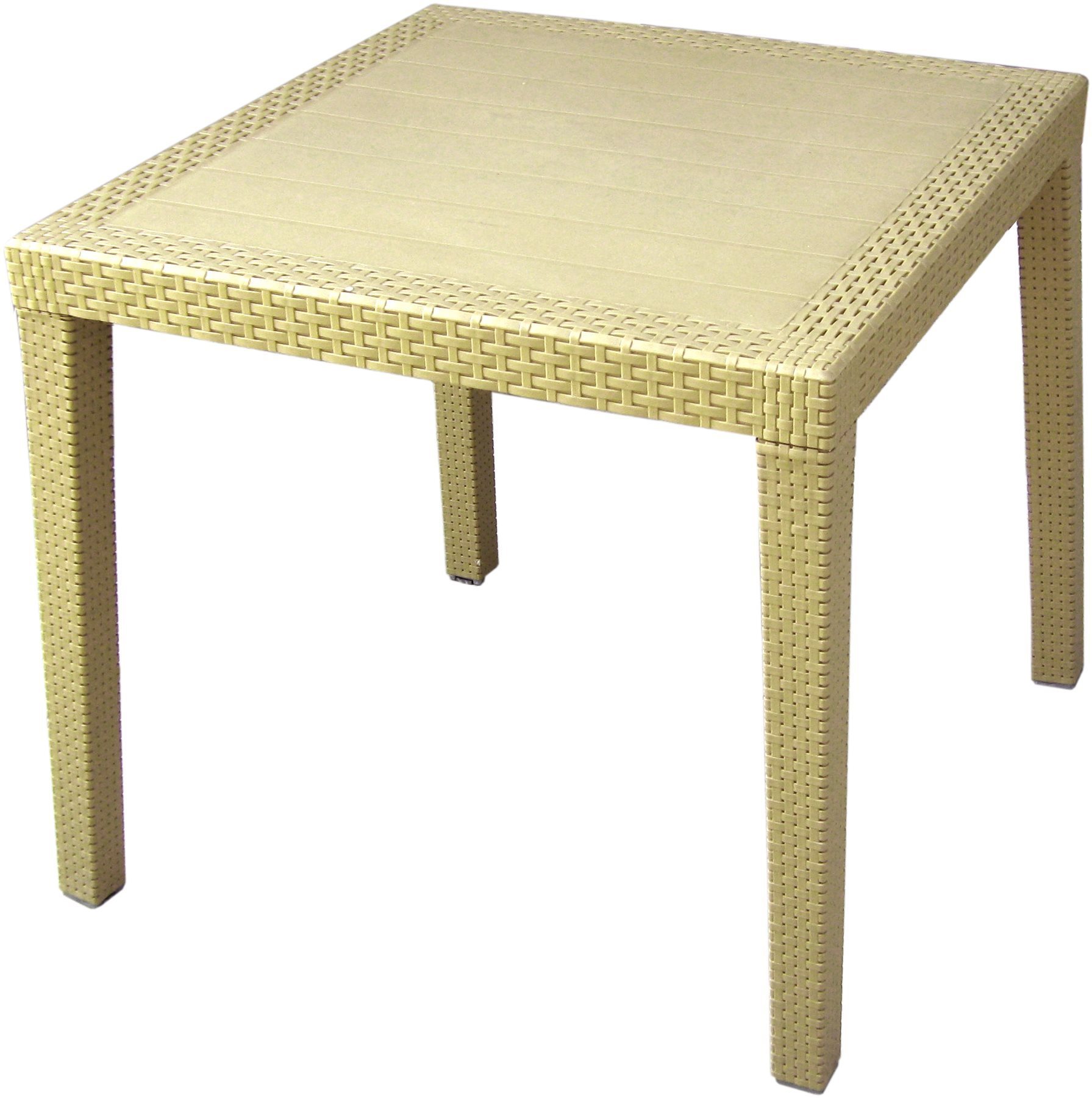 MEGAPLAST RATAN LUX 73 × 75,5 × 75,5 cm, polyratan, champagne...