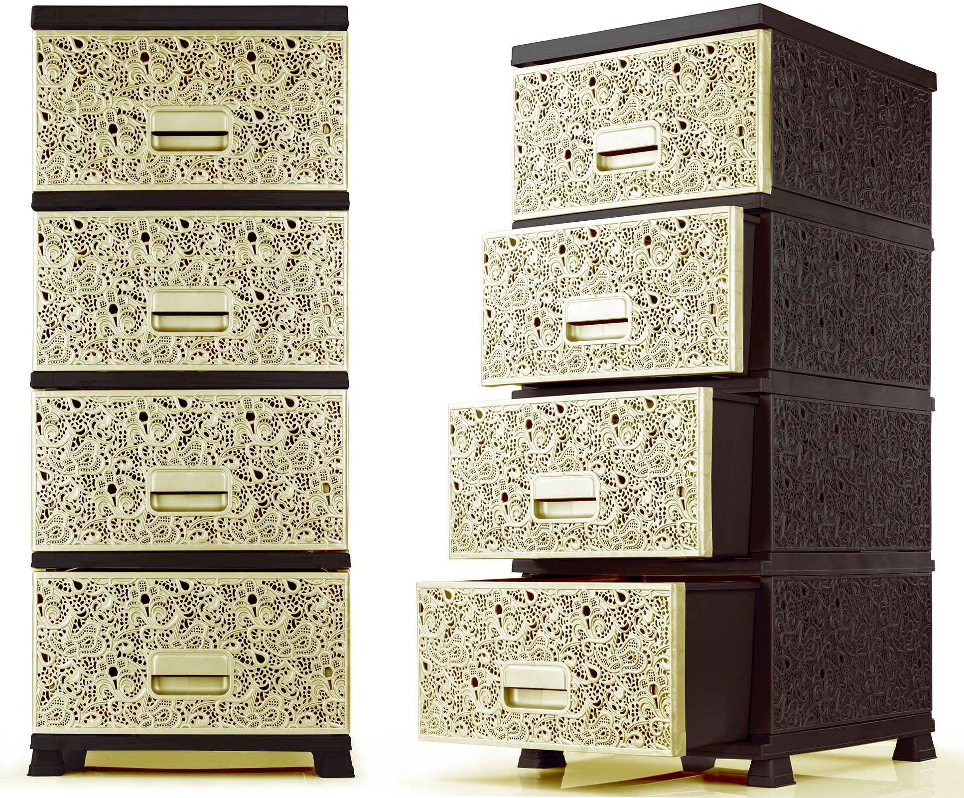 MEGAPLAST MP1362 RAF MONACO krém/wenge Komód